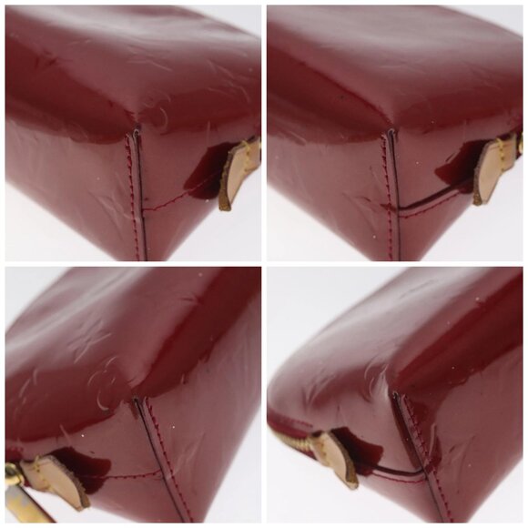 LOUIS VUITTON Vernis Pochette Cosmetic Pouch Pomme D'amour M91496 LV Auth 127419 - Picture 14 of 16